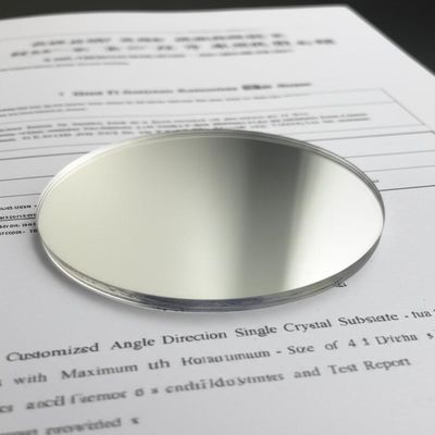 Αγορά Customized Angle Direction Single Crystal Substrates with Maximum Size of 4 Inch Diameter and Test Report Provided online manufacture